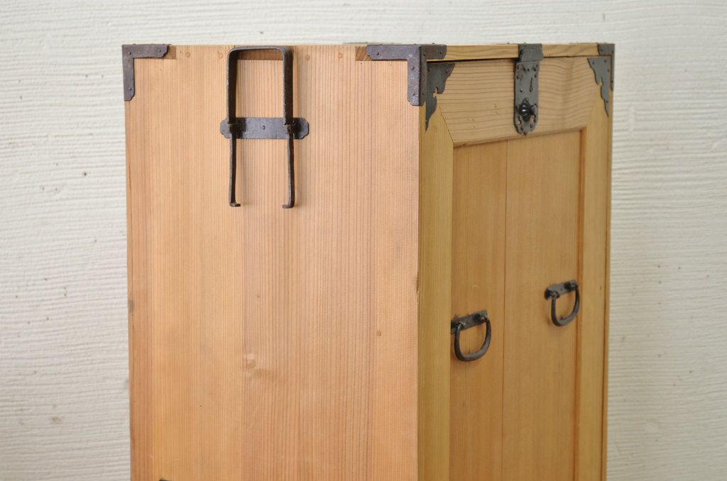アンティーク家具　古民具　骨董　ケンドン扉収納棚(書箱、時代箪笥)