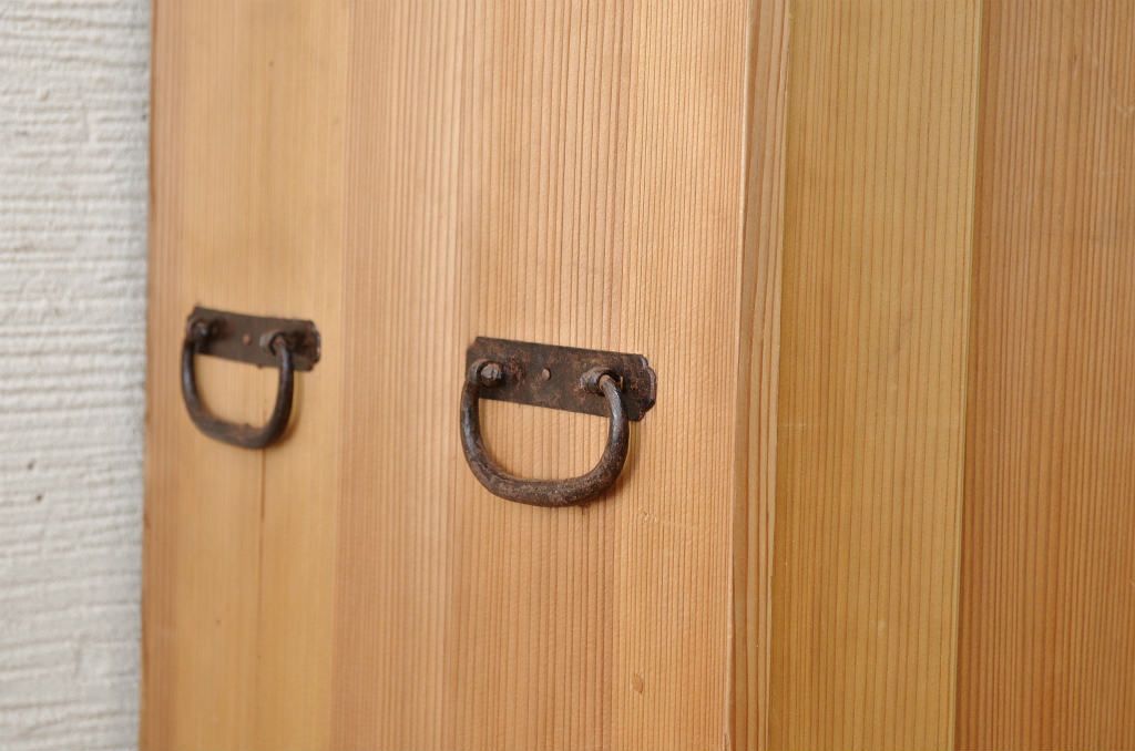 アンティーク家具　古民具　骨董　ケンドン扉収納棚(書箱、時代箪笥)
