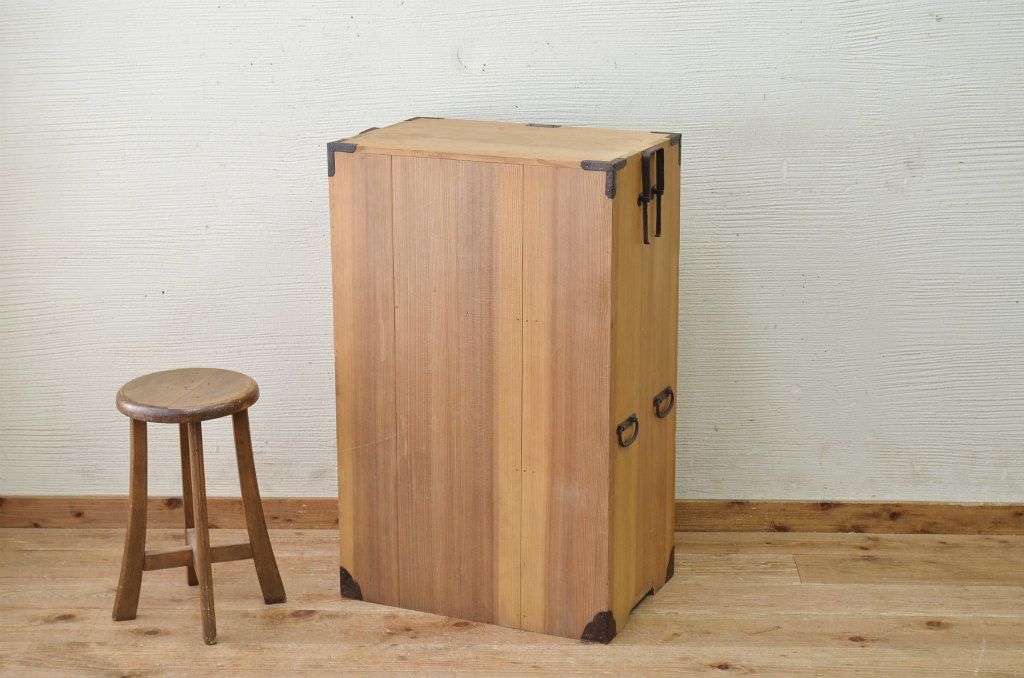 アンティーク家具　古民具　骨董　ケンドン扉収納棚(書箱、時代箪笥)