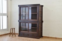 極上美品!関西系アンティーク収納棚(ガラスケース)