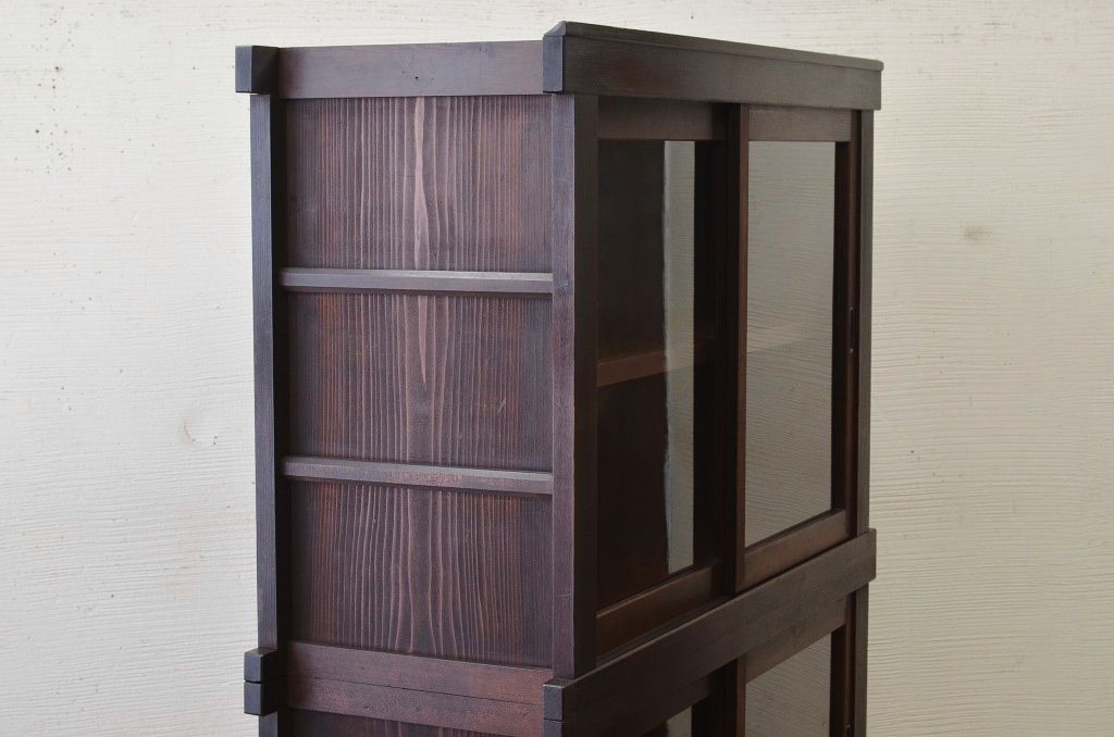 極上美品!関西系アンティーク収納棚(ガラスケース)