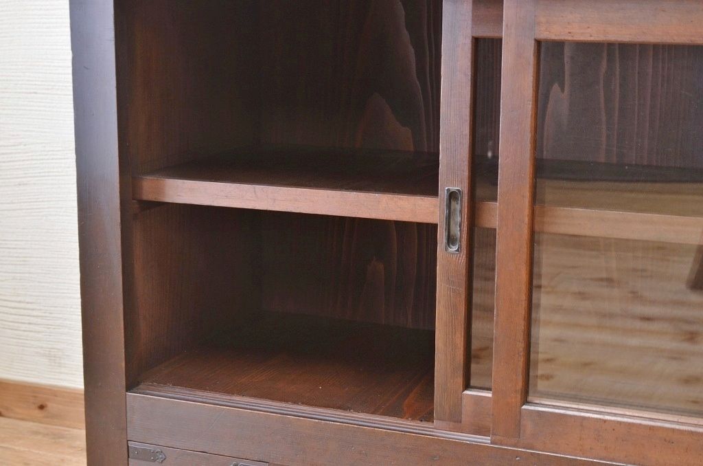 極上美品!関西系アンティーク収納棚(ガラスケース)