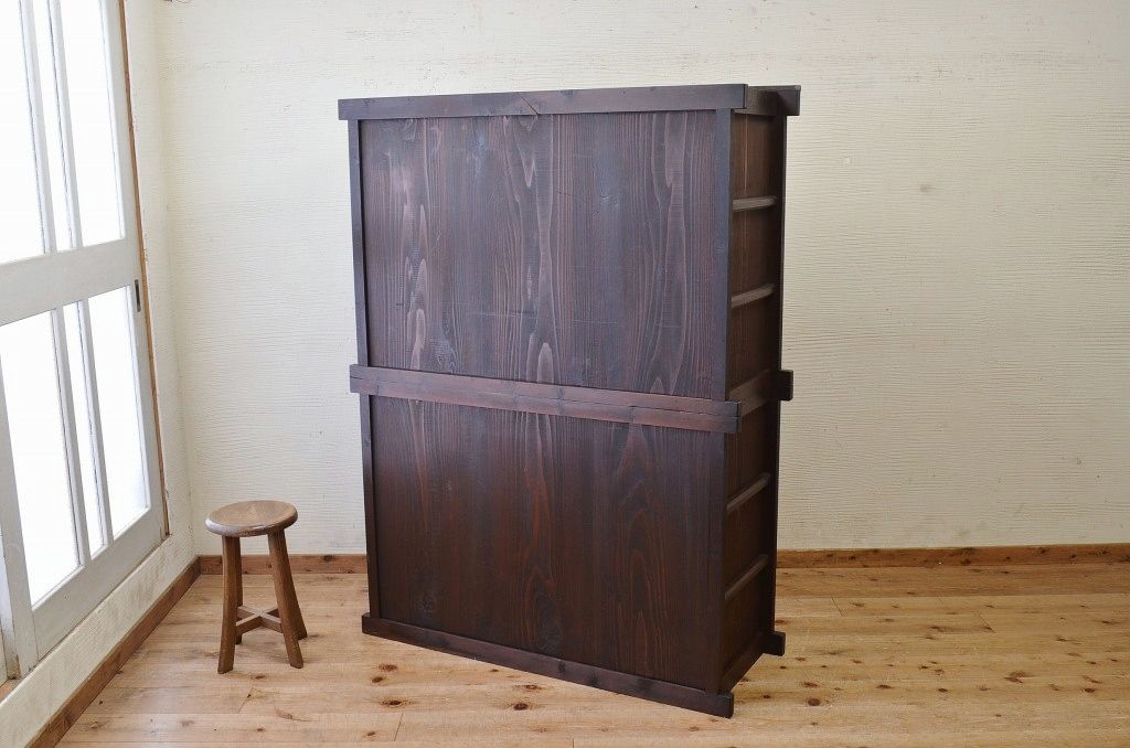 極上美品!関西系アンティーク収納棚(ガラスケース)