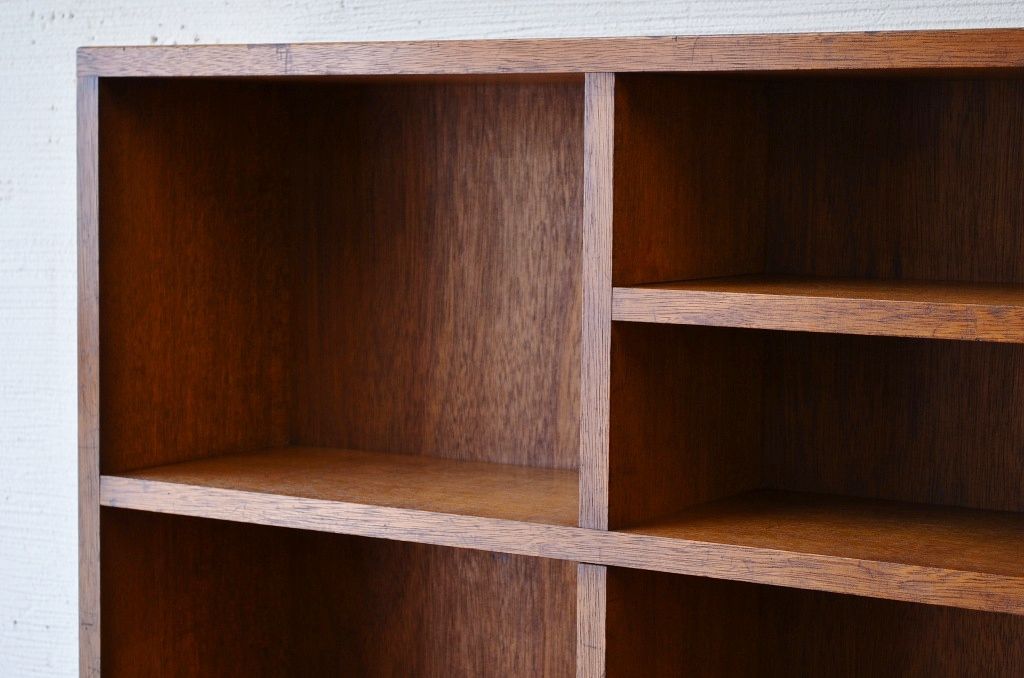 アンティーク家具　引き出し付きアンティーク本棚