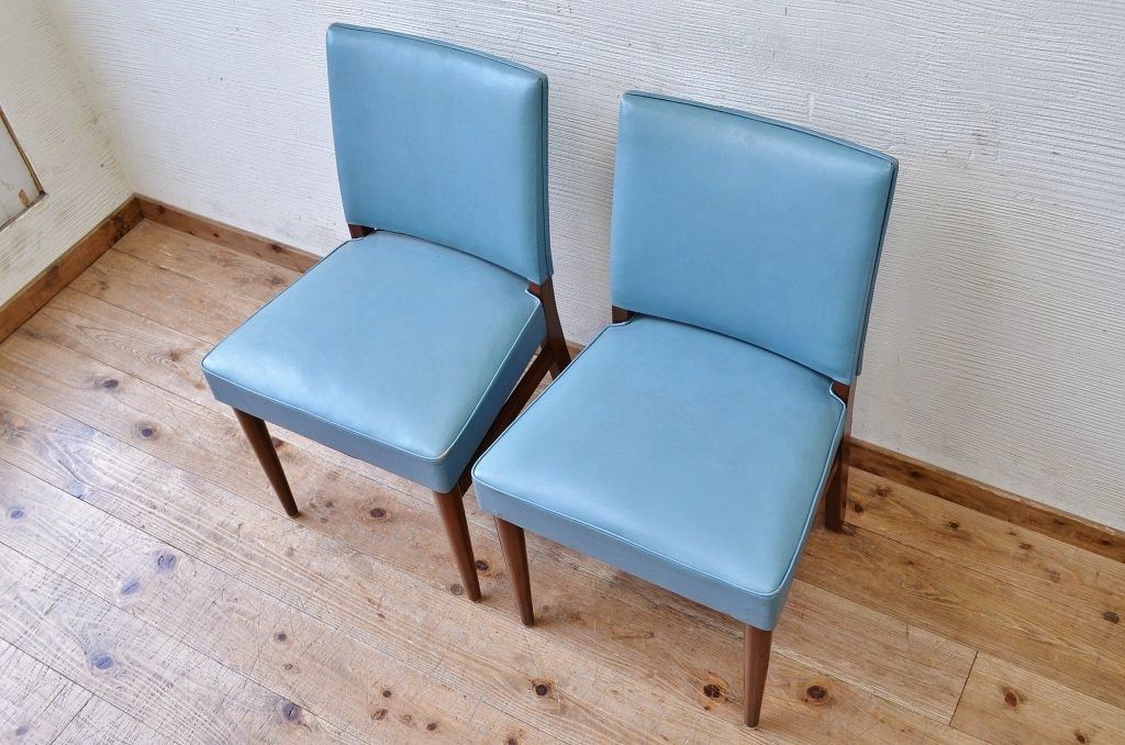 ヴィンテージ家具　イギリスビンテージ　ラウンジチェア2脚セット3(イス、椅子)