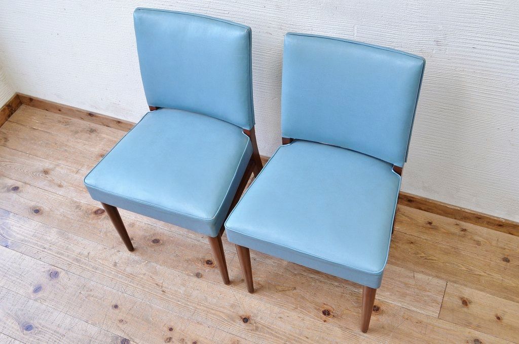 ヴィンテージ家具　イギリスビンテージ　ラウンジチェア2脚セット4(イス、椅子)
