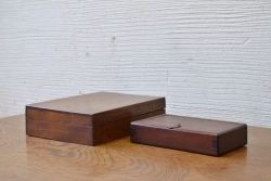 アンティーク雑貨　古い木箱2個セット