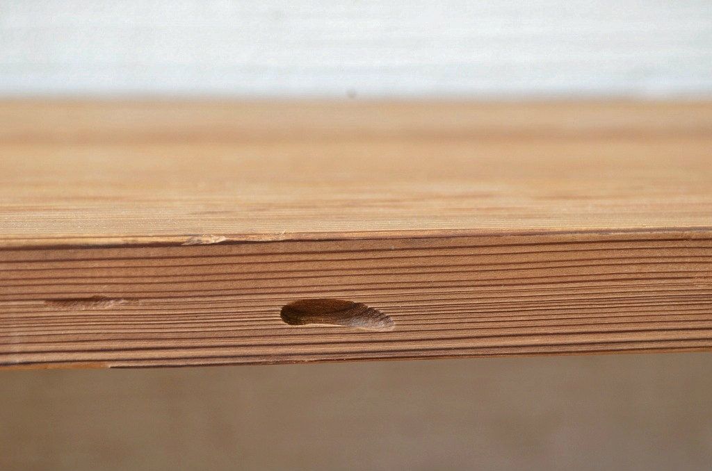 アンティーク家具　古い木味のアンティークテーブル(作業台・机・裁ち板)