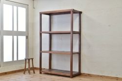 アンティーク家具　★古い木のアンティーク飾り棚(陳列棚)1