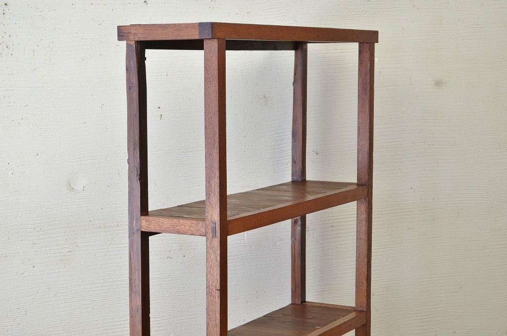 アンティーク家具　古い木のアンティーク飾り棚(陳列棚)2