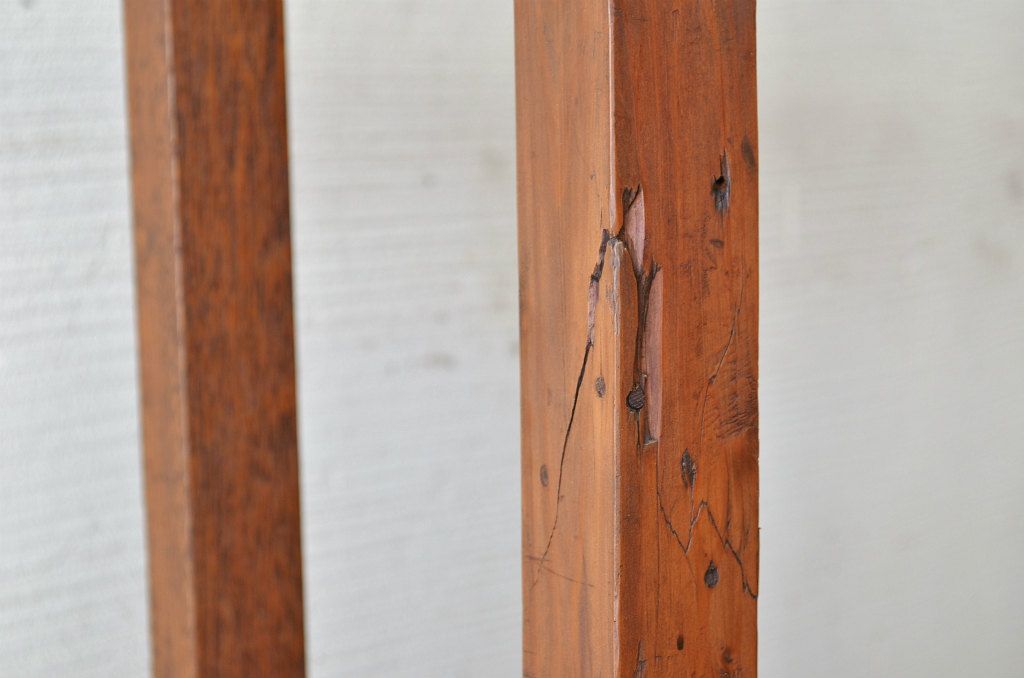 アンティーク家具　古い木のアンティーク飾り棚(陳列棚)2