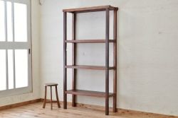アンティーク家具　★古い木のアンティーク飾り棚(陳列棚)3