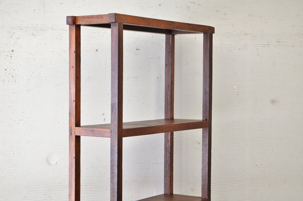 アンティーク家具　★古い木のアンティーク飾り棚(陳列棚)3