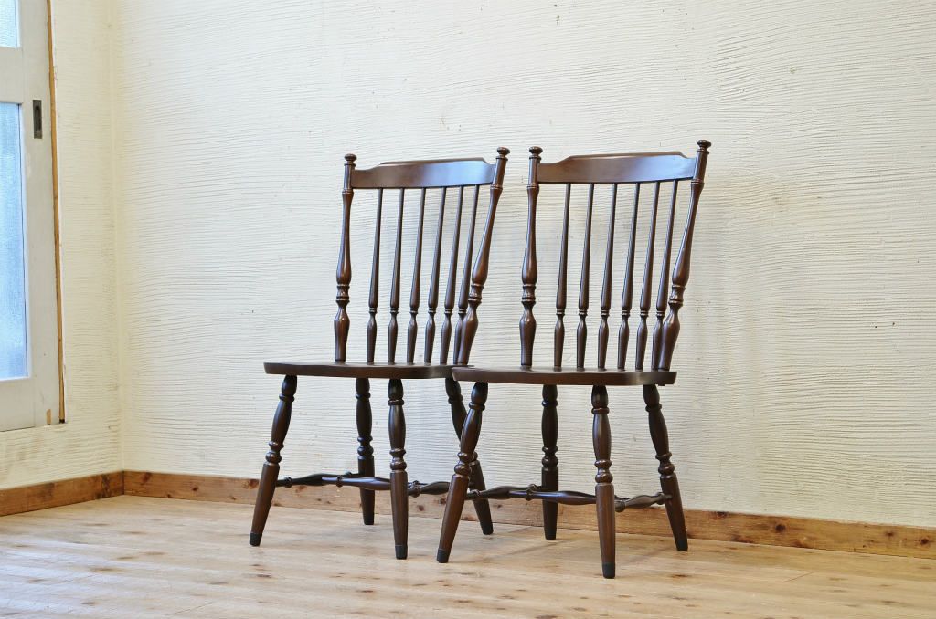 中古　タイヘイダイニングチェア2脚2