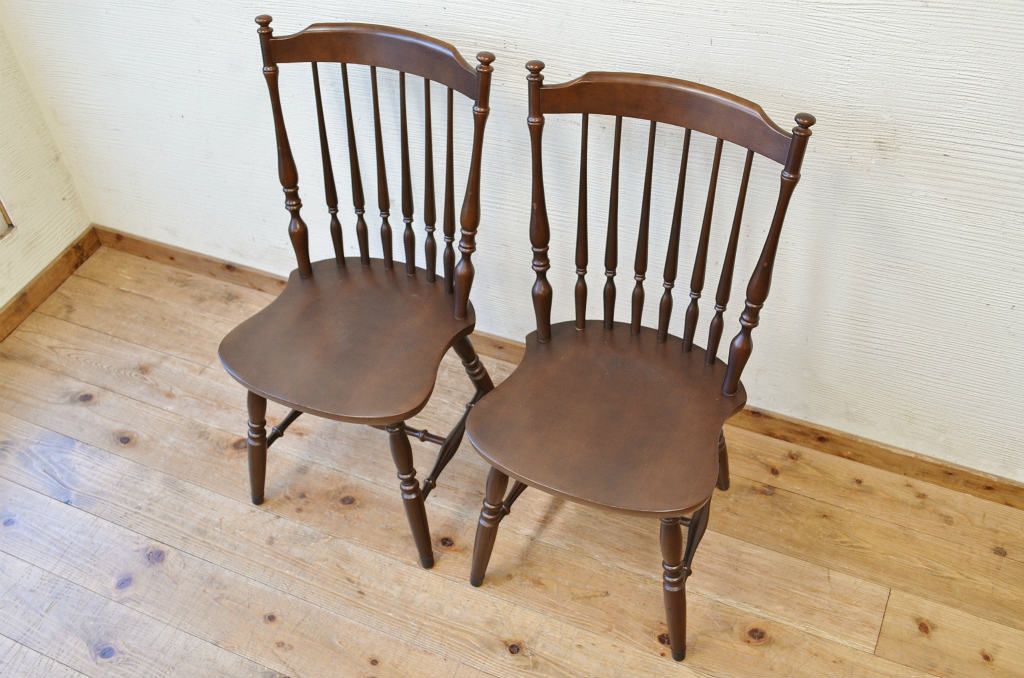 中古　タイヘイダイニングチェア2脚2