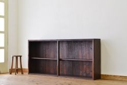 アンティーク家具　★古い木のシンプルなアンティーク飾り棚