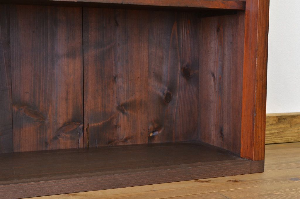 アンティーク家具　★古い木のシンプルなアンティーク飾り棚