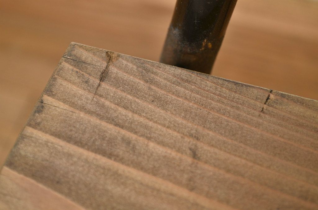アンティーク家具　鉄脚のシンプルなイス(椅子)2脚セット3