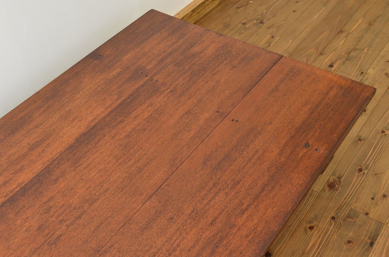 レトロ家具　昭和レトロ　古い木の特大組み立て式テーブル(作業台)