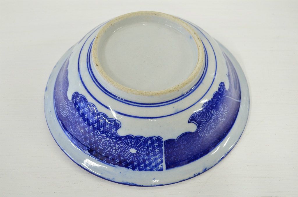 大正〜昭和初期　古い印判皿・鉢など5点セット