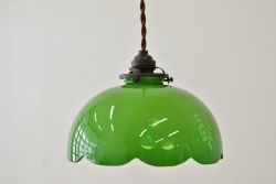 中古レプリカ被せガラス電笠(吊り下げ照明)