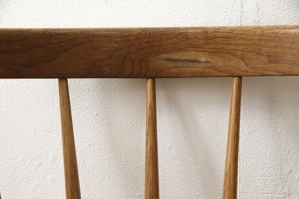 希少!　ヴィンテージ　美品　オリジナル　ジョージナカシマ　STRAIGHT BACKED CHAIR(ストレートバックチェア)　CN121　シンプルで洗練された佇まいが美しいチェア(ジョージ・ナカシマ、ダイニングチェア、板座チェア、イス、椅子、ビンテージ)(R-058953)