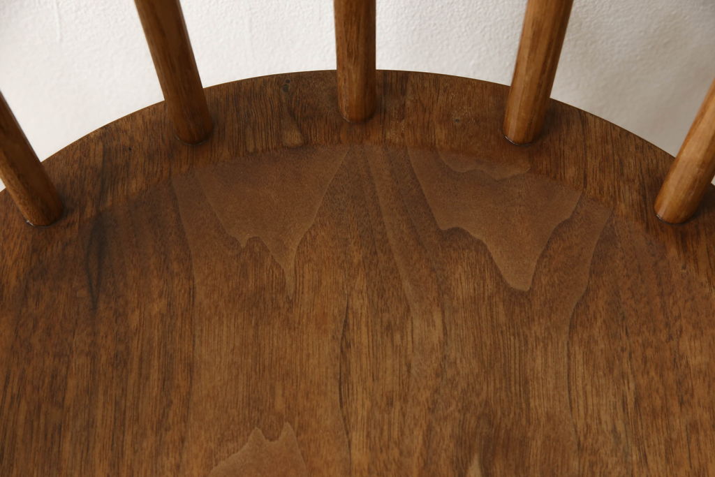 希少!　ヴィンテージ　美品　オリジナル　ジョージナカシマ　STRAIGHT BACKED CHAIR(ストレートバックチェア)　CN121　シンプルで洗練された佇まいが美しいチェア(ジョージ・ナカシマ、ダイニングチェア、板座チェア、イス、椅子、ビンテージ)(R-058953)