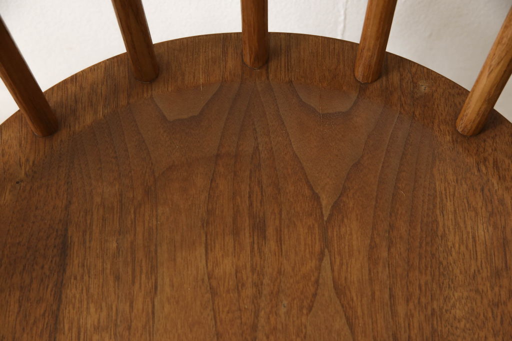 希少!　ヴィンテージ　美品　オリジナル　ジョージナカシマ　STRAIGHT BACKED CHAIR(ストレートバックチェア)　CN121　シンプルで洗練された佇まいが美しいチェア(ジョージ・ナカシマ、ダイニングチェア、板座チェア、イス、椅子、ビンテージ)(R-058952)