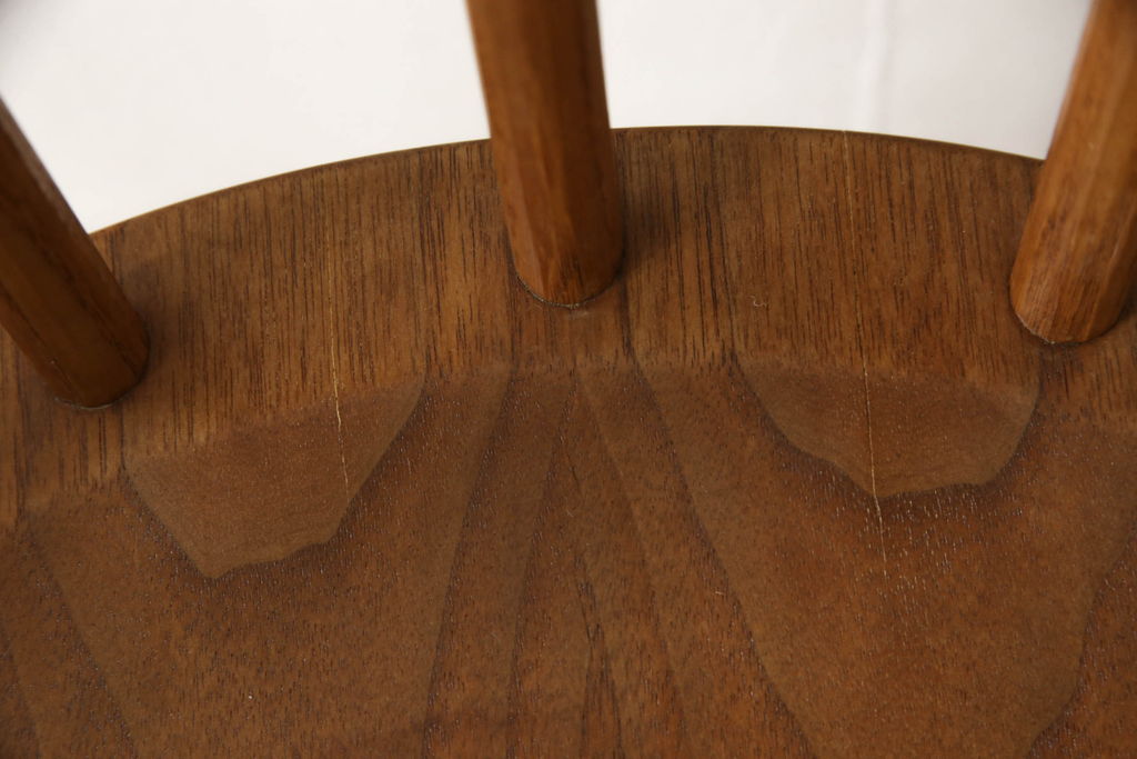 希少!　ヴィンテージ　美品　オリジナル　ジョージナカシマ　STRAIGHT BACKED CHAIR(ストレートバックチェア)　CN121　シンプルで洗練された佇まいが美しいチェア(ジョージ・ナカシマ、ダイニングチェア、板座チェア、イス、椅子、ビンテージ)(R-058952)
