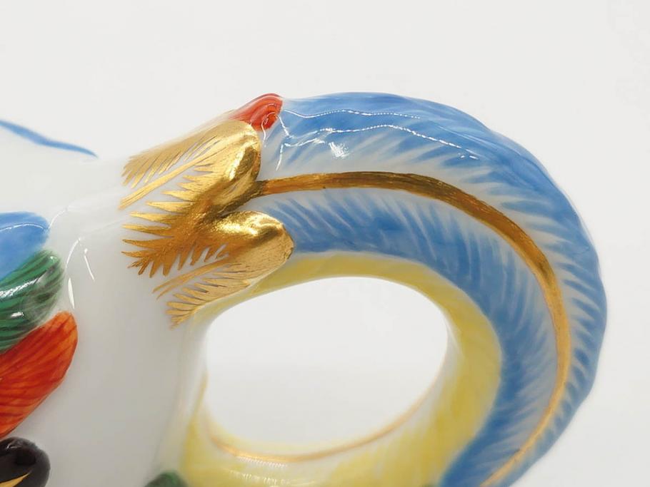 ドイツ　マイセン　Meissen　鳳凰　300周年記念　2010年　世界限定100個　証明書付き　華やかな色彩と優美な姿が目を惹くポット(鳥、鶏、トリ、金彩、Rooster Pot、洋食器)(R-073184)