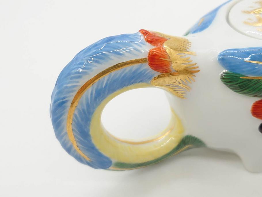 ドイツ　マイセン　Meissen　鳳凰　300周年記念　2010年　世界限定100個　証明書付き　華やかな色彩と優美な姿が目を惹くポット(鳥、鶏、トリ、金彩、Rooster Pot、洋食器)(R-073184)