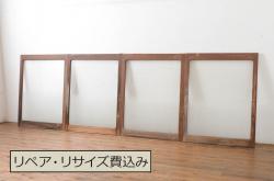 アンティーク建具　すらっとした佇まいが上品なガラス扉(ドア、建具)(R-050565)