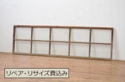 アンティーク建具　ホワイトペイントが爽やかな荒格子戸1枚(格子戸、はめ込み戸、建具)(R-037890)