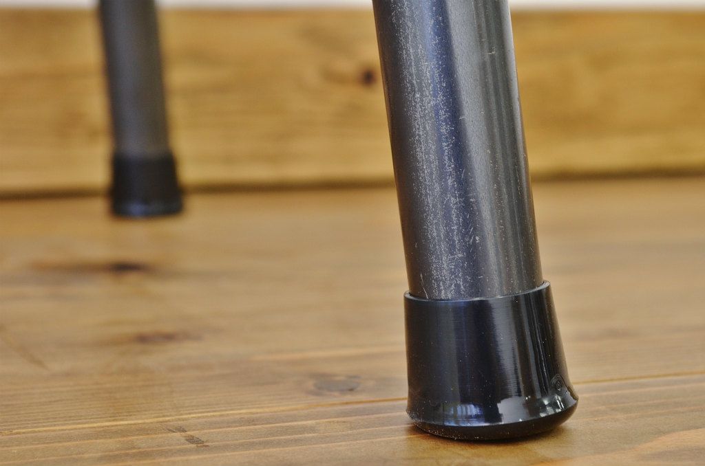 アンティーク家具　古い木のシンプルな鉄脚ベンチ2(アイアン、長イス)