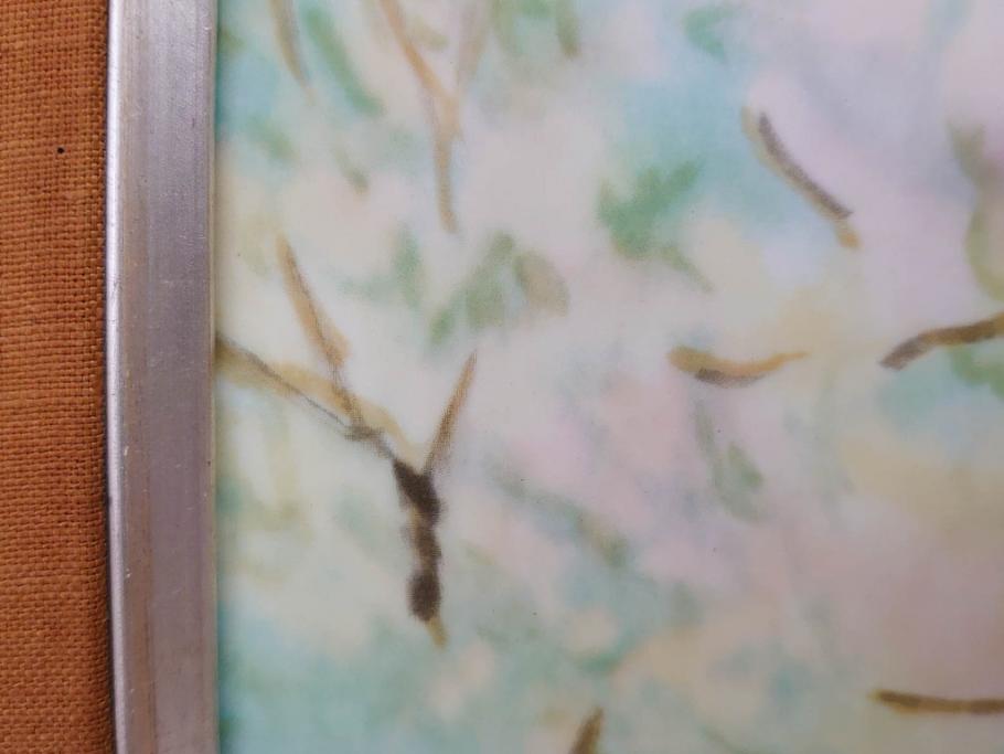 ノリタケ　NORITAKE　堂本印象　ふんわり優しい色彩が心を和ませる陶板画(プラーク、風景画、額装、陶器、サイン有り)(R-079119)