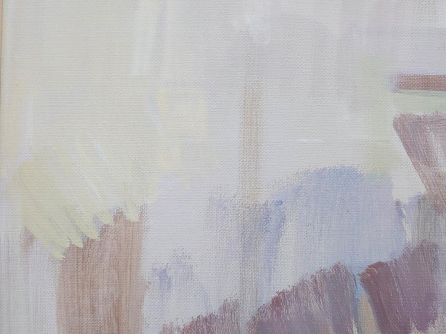 真作　吉野谷幸重　「踊り子」　F12(12号)　絵画(油絵、油彩、人物画、女性、バレリーナ、肉筆、サイン入り、額装)(R-079123)