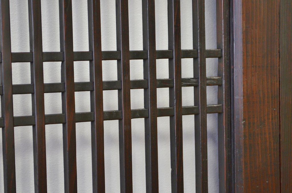 重厚!古いお家の格子帯戸4枚セット(アンティーク)