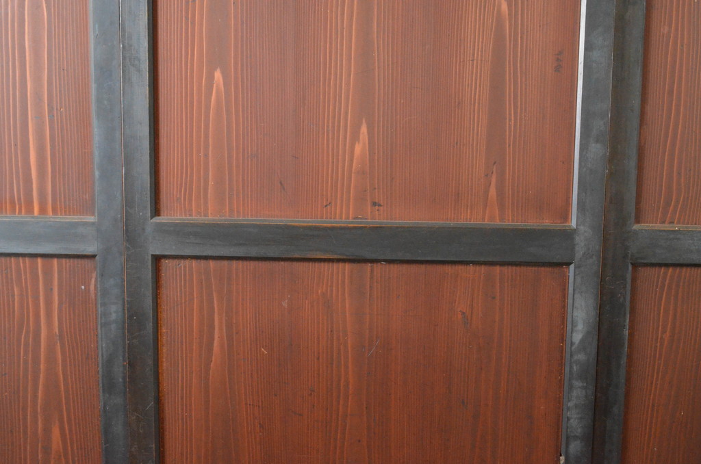 アンティーク建具　上質な和の趣き溢れる帯戸3枚セット(板戸、引き戸)(R-064929)