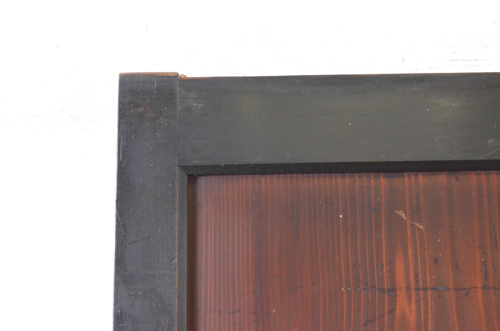 アンティーク建具　上質な和の趣き溢れる帯戸1枚(板戸、引き戸)(R-064930)