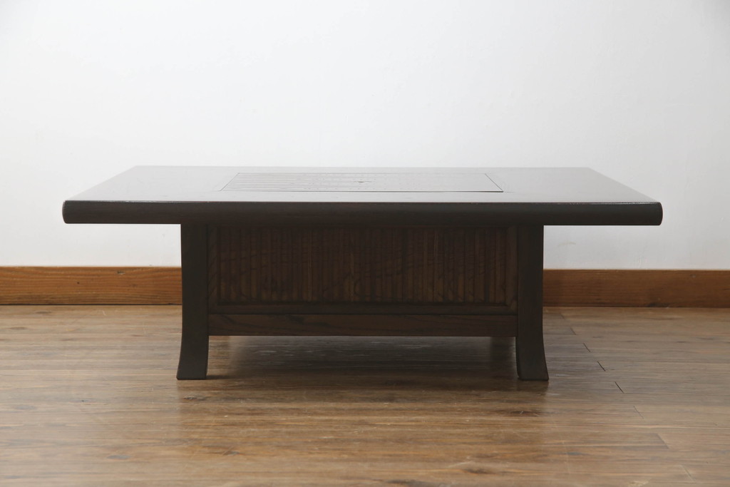 中古　美品　九州民芸家具　小ぶりで使いやすい囲炉裏テーブル(火鉢、ローテーブル、座卓)(R-069942)