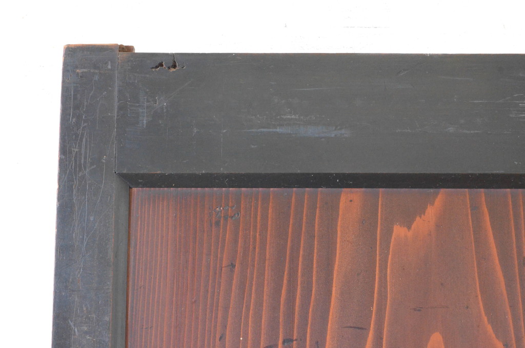 アンティーク建具　上品な和の趣を演出する障子帯戸1枚(引き戸、板戸、組子、障子戸)(R-064932)