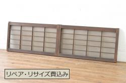 【セミオーダー家具実例】鉄扉に高品質リペアを施しました。ご希望に合わせて高さと幅をリサイズし、引手の下に隠しプレートを設け鎌錠を付けました。全体を黒色に着色して仕上げました。(蔵戸、玄関戸、引き戸、建具)
