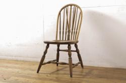 ヴィンテージ家具　イギリスビンテージ　ERCOL(アーコール)　美しく丈夫な作りが魅力的なクエーカーチェア(ダイニングチェア、椅子、ウィンザーチェア、ウインザーチェア)(R-037999)