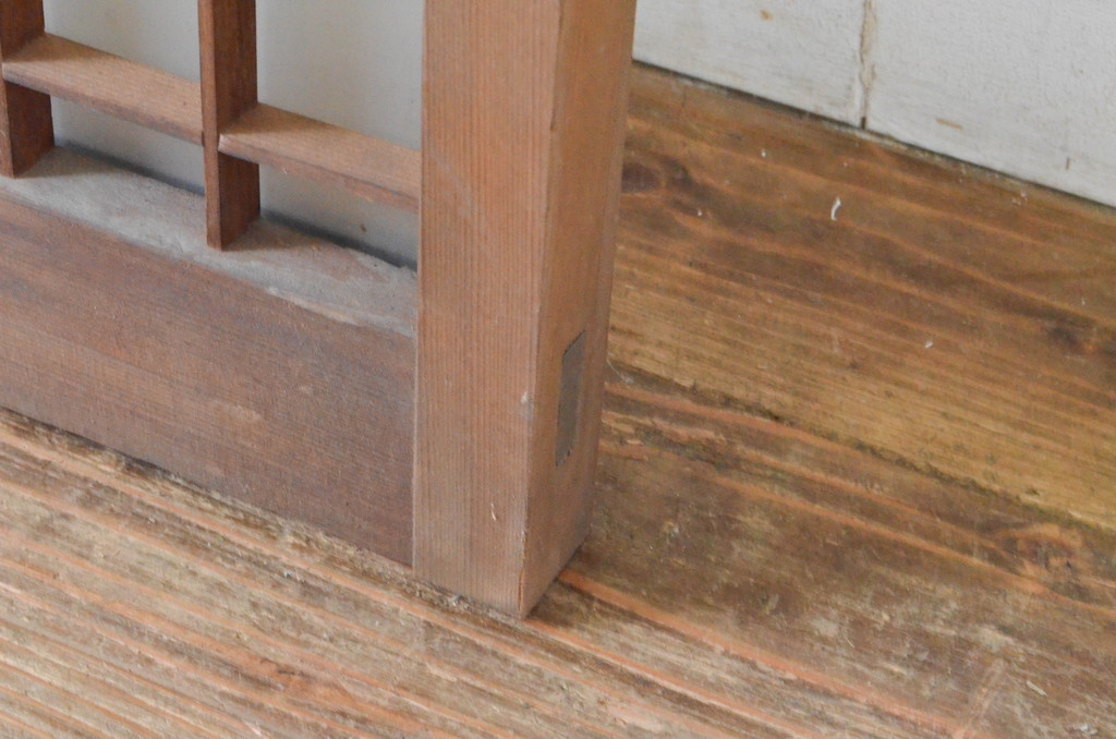 ビンテージ建具 組子入り 和の情緒溢れる書院戸1枚(フィックス窓