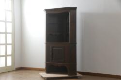 アンティーク家具　味のある木製引き戸の収納箪笥サイドボード(水屋箪笥、収納棚)(R-036698)