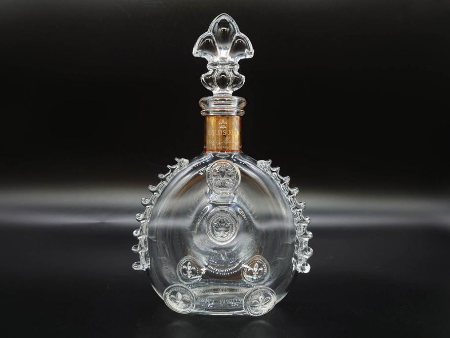フランス　Baccarat　バカラ　REMY MARTIN(レミーマルタン ルイ13世)　CAMUS(カミュ)　高級感漂うデキャンタ3点セット(空ボトル、空き瓶、空瓶、デカンタ、酒器、飾りボトル、フルレッドクリスタルガラス、ディスプレイ、硝子)(R-079142)