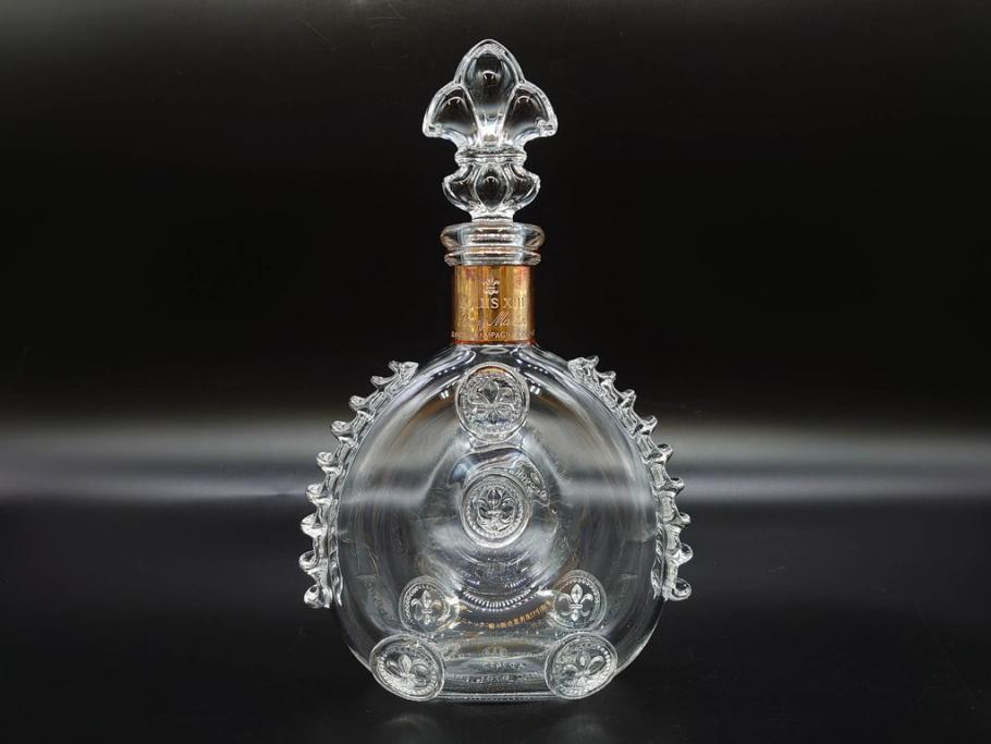 フランス　Baccarat　バカラ　REMY MARTIN(レミーマルタン ルイ13世)　CAMUS(カミュ)　高級感漂うデキャンタ3点セット(空ボトル、空き瓶、空瓶、デカンタ、酒器、飾りボトル、フルレッドクリスタルガラス、ディスプレイ、硝子)(R-079142)