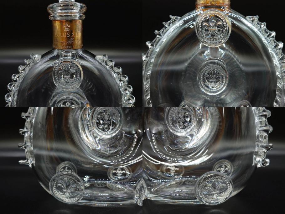 フランス　Baccarat　バカラ　REMY MARTIN(レミーマルタン ルイ13世)　CAMUS(カミュ)　高級感漂うデキャンタ3点セット(空ボトル、空き瓶、空瓶、デカンタ、酒器、飾りボトル、フルレッドクリスタルガラス、ディスプレイ、硝子)(R-079142)