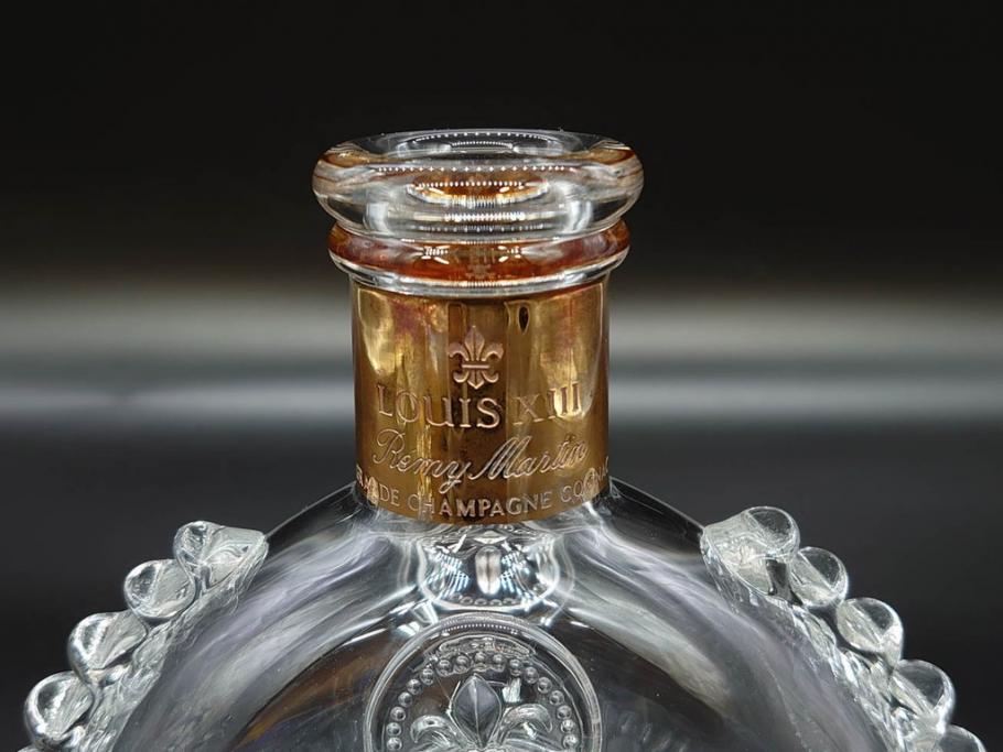 フランス　Baccarat　バカラ　REMY MARTIN(レミーマルタン ルイ13世)　CAMUS(カミュ)　高級感漂うデキャンタ3点セット(空ボトル、空き瓶、空瓶、デカンタ、酒器、飾りボトル、フルレッドクリスタルガラス、ディスプレイ、硝子)(R-079142)