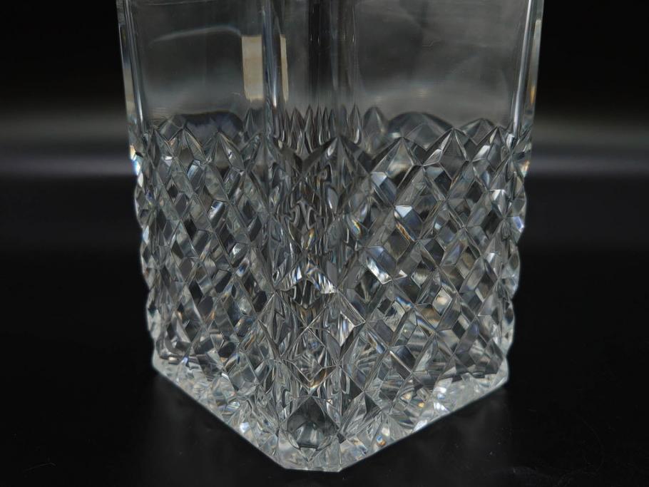 フランス　Baccarat　バカラ　REMY MARTIN(レミーマルタン ルイ13世)　CAMUS(カミュ)　高級感漂うデキャンタ3点セット(空ボトル、空き瓶、空瓶、デカンタ、酒器、飾りボトル、フルレッドクリスタルガラス、ディスプレイ、硝子)(R-079142)